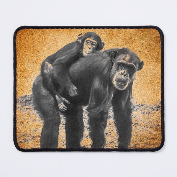 Item preview, mother and baby chimp designed and sold by Karen  O'Reilly.