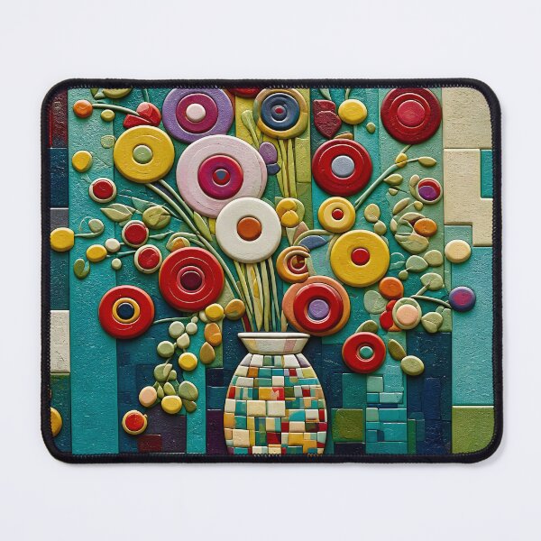 Item preview, Colorful Abstract Flowers After Klimt designed and sold by Vicky Brago-Mitchell®.
