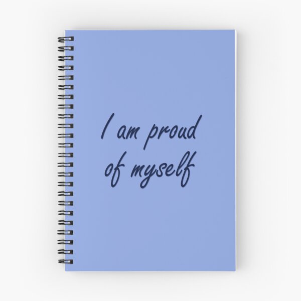 Item preview, The saying "I am proud of myself" in blue designed and sold by Cherevan.