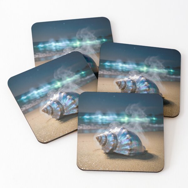 Item preview, Mystical Seashell on Moonlit Beach designed and sold by Roanemermaid.