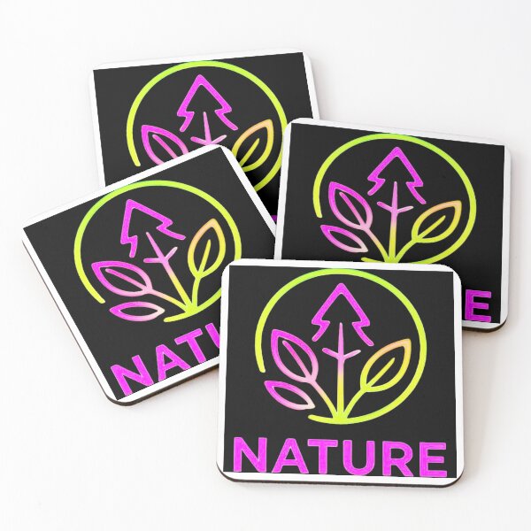 Artikelvorschau, Colorful Nature Logo On Black Background entworfen und verkauft von DervoTeck2767.