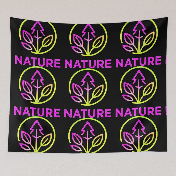 Item preview, Colorful Nature Logo On Black Background designed and sold by DervoTeck2767.