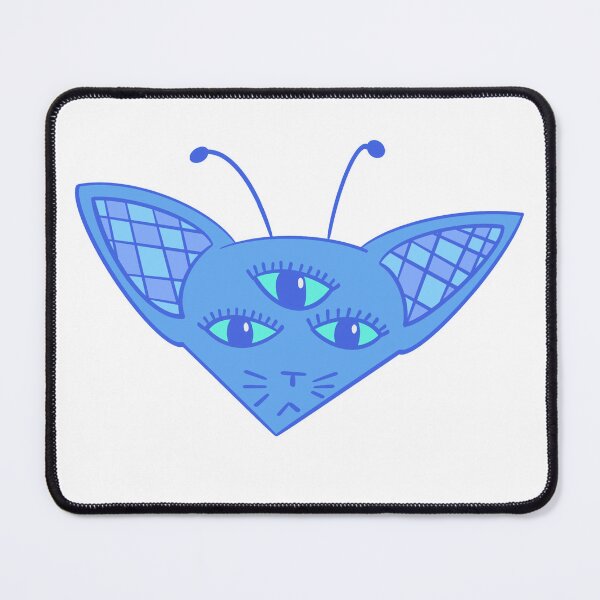 Item preview, Trippy Triclops Alien Cat designed and sold by cutespacetrash.