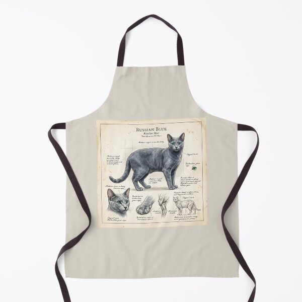 Item preview, Russian Blue Cat Anatomical Study Print designed and sold by Paolo-Bandal.