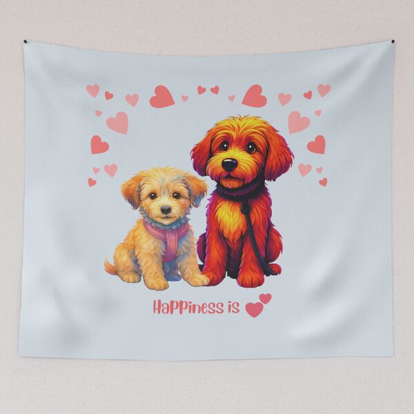 Item preview, Happiness ls doodle puppies designed and sold by Doodles Down South.