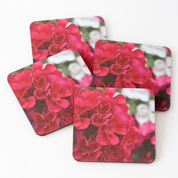 Item preview, Vibrant Red Geraniums. designed and sold by WeatherShot.