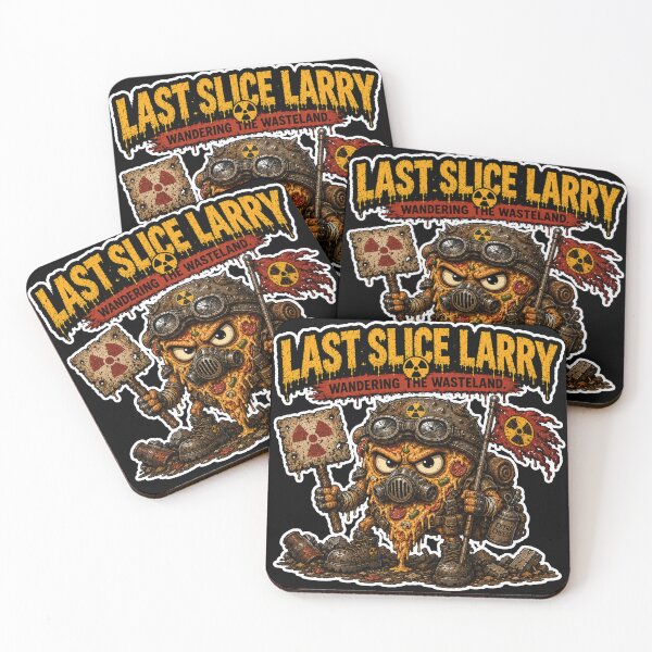 Item preview, Last Slice Larry Post Apocalyptic Pizza Sticker designed and sold by Snackwave Ninety.
