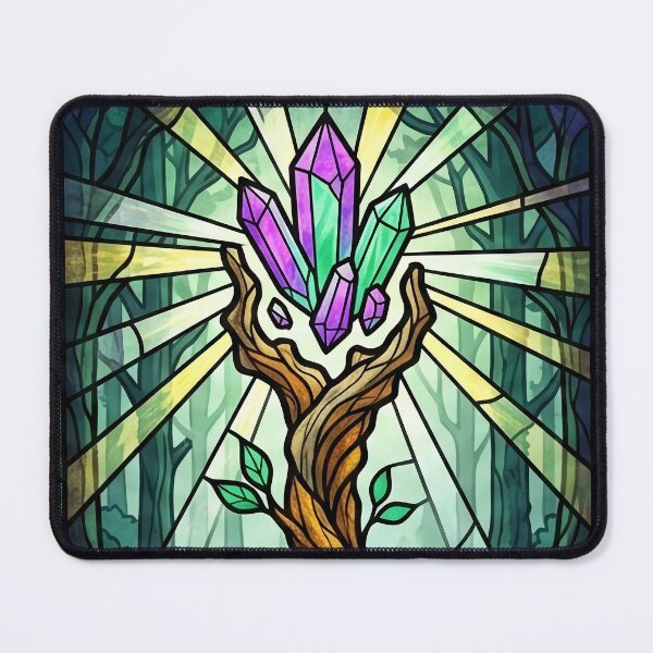 Item preview, Crystal Grove: Enchanted Forest Stained Glass designed and sold by PerfectTerrible.