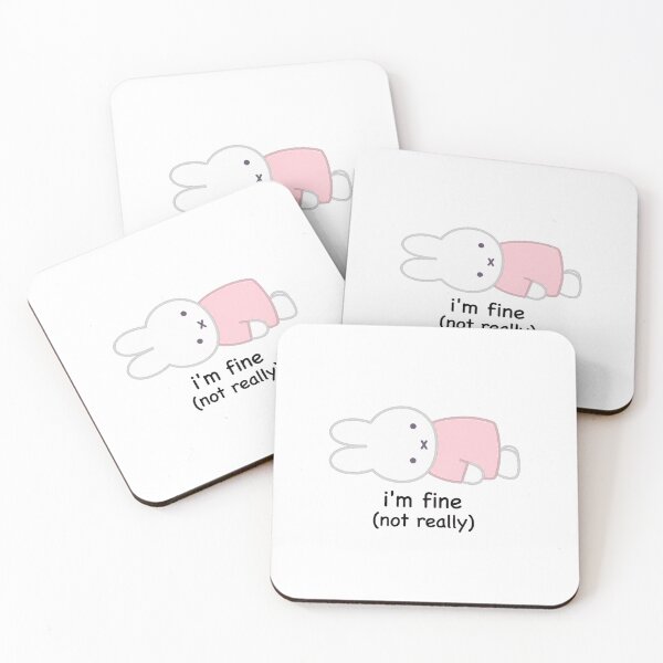 Item preview, I’m Fine Not Really Miffy designed and sold by xoxo, marie.