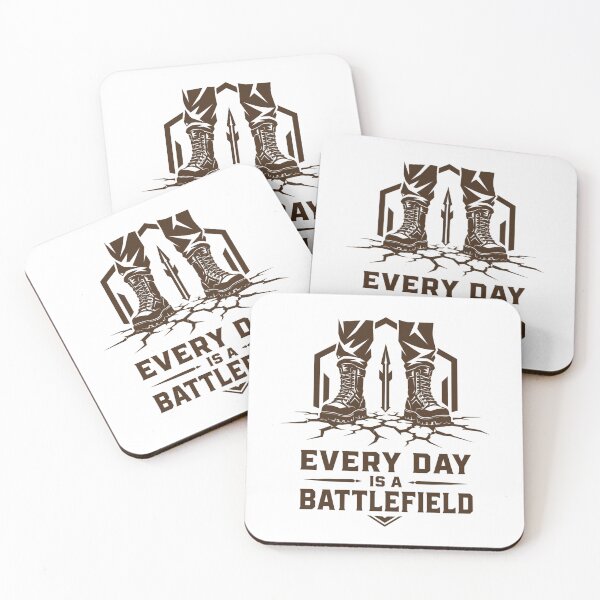 Item preview, Every Day Is a Battlefield – Modern Warrior Life T-Shirt designed and sold by ZorviqueStudio.