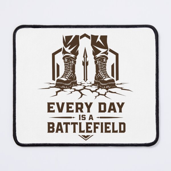 Item preview, Every Day Is a Battlefield – Modern Warrior Life T-Shirt designed and sold by ZorviqueStudio.