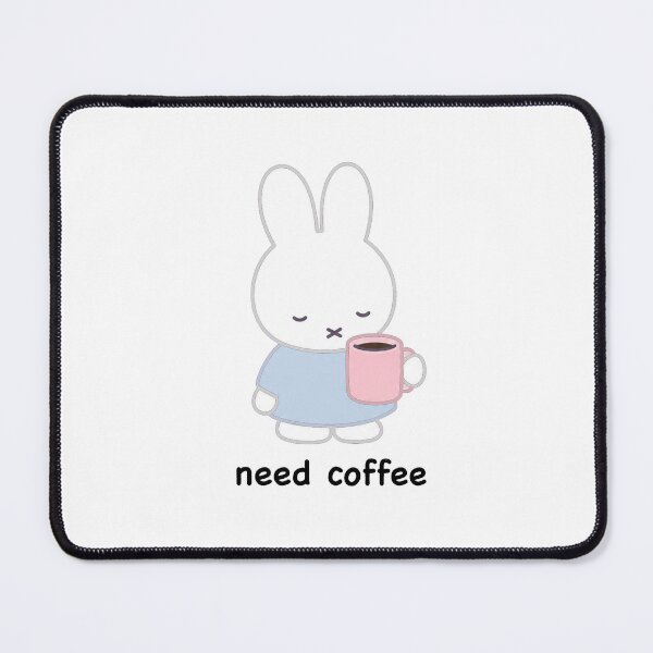 Item preview, Need Coffee Miffy designed and sold by xoxo, marie.
