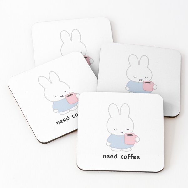 Item preview, Need Coffee Miffy designed and sold by xoxo, marie.