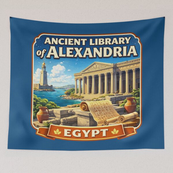 Item preview, Ancient Library of Alexandria, Egypt designed and sold by Myra365Art.