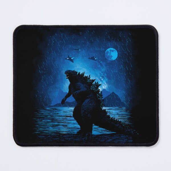 Item preview, Stormy Kaiju King - Blue Moonlight Monster Art designed and sold by MrGlayga.