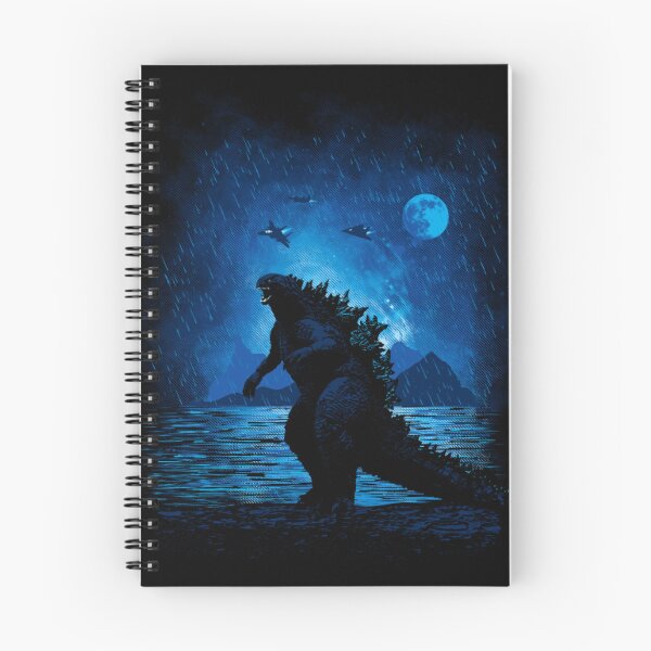 Item preview, Stormy Kaiju King - Blue Moonlight Monster Art designed and sold by MrGlayga.