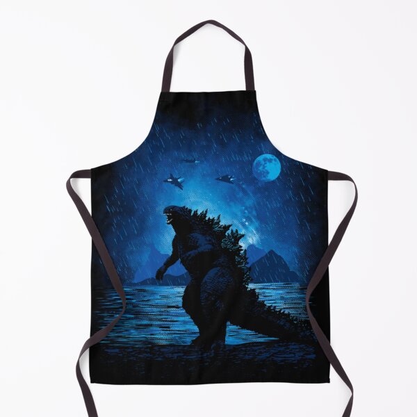 Item preview, Stormy Kaiju King - Blue Moonlight Monster Art designed and sold by MrGlayga.