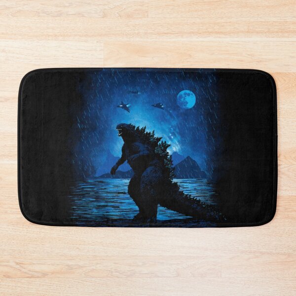 Item preview, Stormy Kaiju King - Blue Moonlight Monster Art designed and sold by MrGlayga.