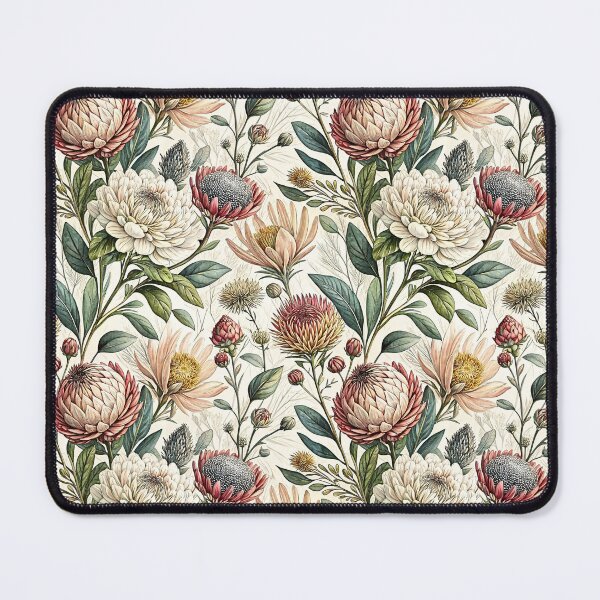 Item preview, Elegant Vintage Protea Botanical Pattern designed and sold by Petal & Pattern Co.