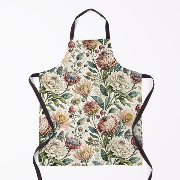 Item preview, Elegant Vintage Protea Botanical Pattern designed and sold by Storybook Botanica.