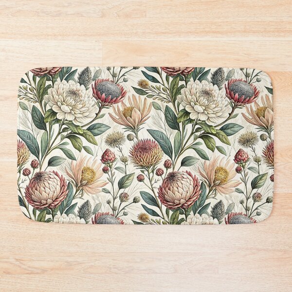 Item preview, Elegant Vintage Protea Botanical Pattern designed and sold by Storybook Botanica.