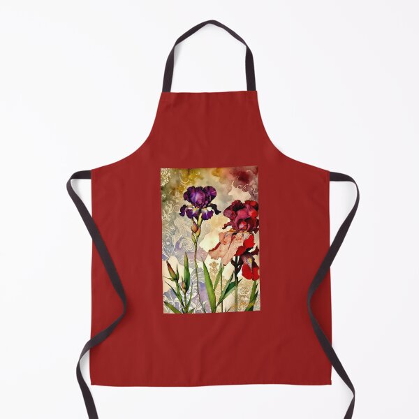 Item preview, Iris..Red and Burgundy.. designed and sold by ©Janis Zroback.