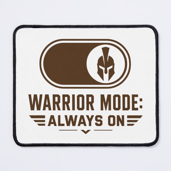 Item preview, Warrior Mode Always On – Modern Motivation Streetwear Tee designed and sold by ZorviqueStudio.
