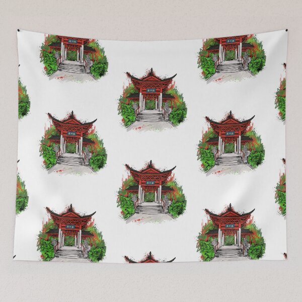 Item preview, Chinese Reconciliation Park Tacoma WA - Bold Cultural Landmark Graphic designed and sold by Urban Muse And Sultry Hues.