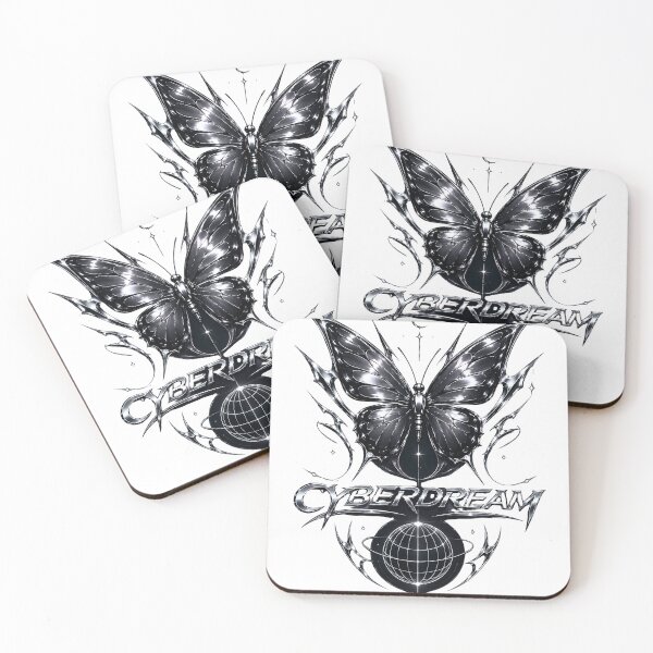 Item preview, Cyberdream Chrome Butterfly Cyberpunk Y2K Design designed and sold by Waldero.
