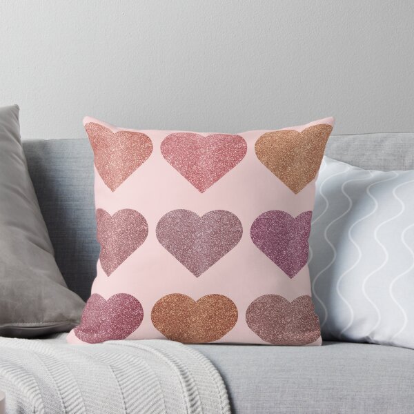 Item preview, Glitter hearts dark colors pink background  designed and sold by PinkDreams-.