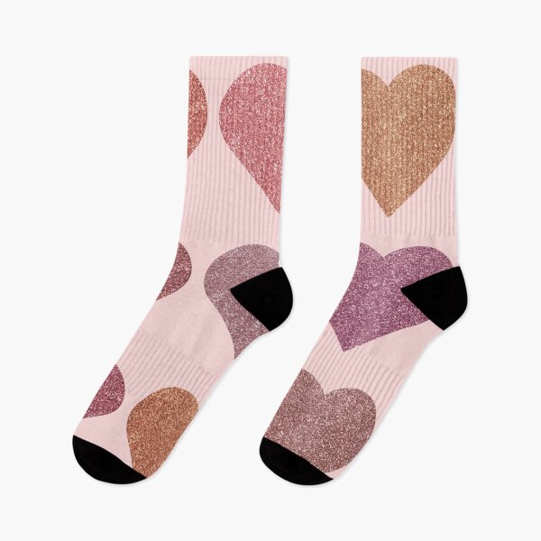 Item preview, Glitter hearts dark colors pink background  designed and sold by PinkDreams-.