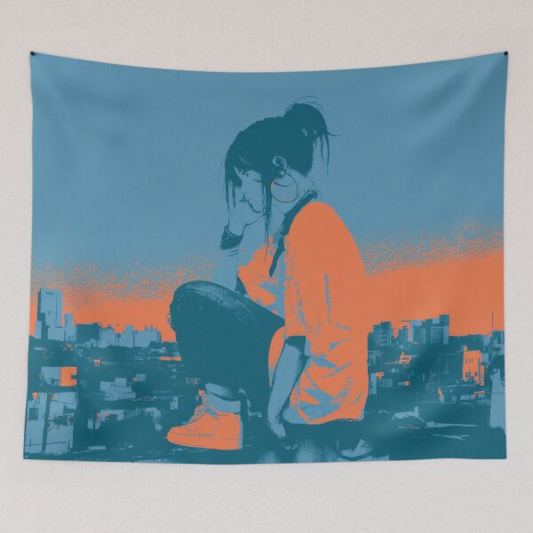 Item preview, Skyline of Quiet Defiance designed and sold by oanaunciuleanu.