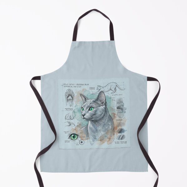 Item preview, Russian Blue Cat Anatomical Study Print designed and sold by Paolo-Bandal.