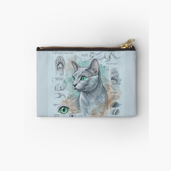 Item preview, Russian Blue Cat Anatomical Study Print designed and sold by Paolo-Bandal.