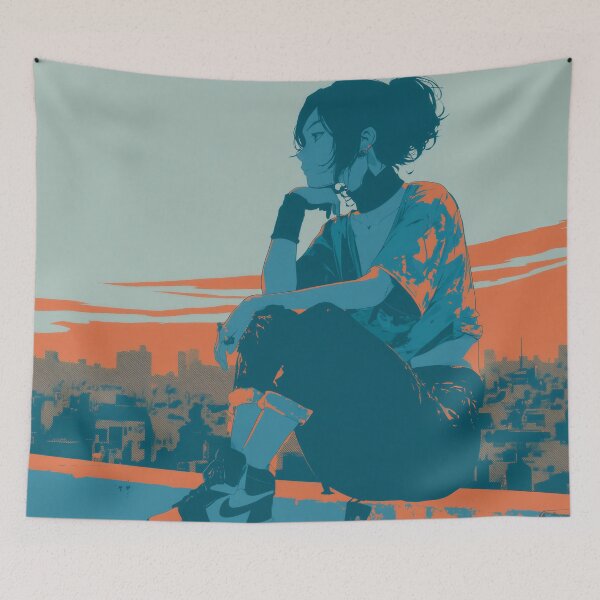 Item preview, Skyline of Quiet Defiance designed and sold by oanaunciuleanu.