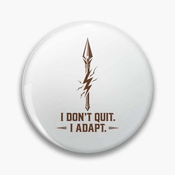 Item preview, I Don’t Quit I Adapt – Evolutionary Warrior Mindset T-Shirt designed and sold by ZorviqueStudio.