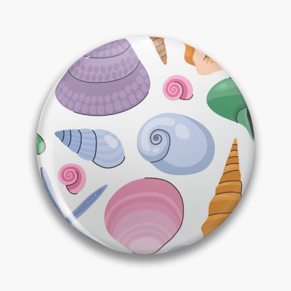 Item preview, Colorful Ocean Seashells Starfish Pattern White designed and sold by jttrends.