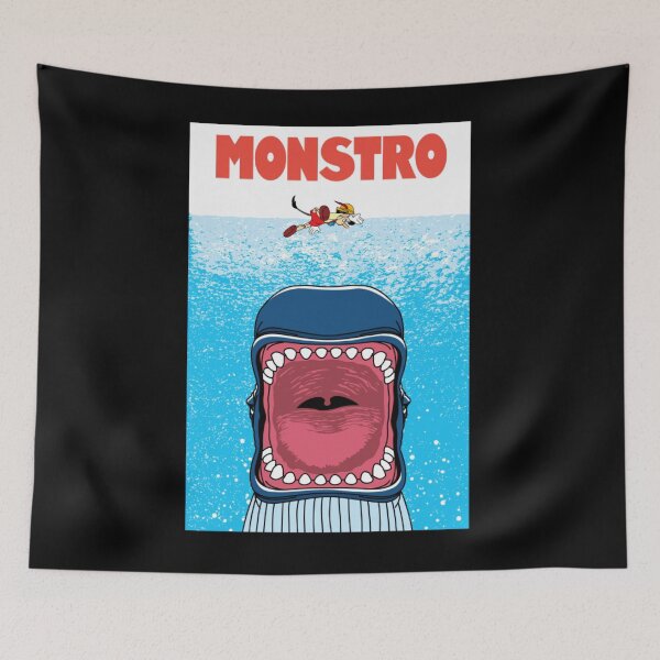 Item preview, Monstro Attacks - Retro Animated Creature Poster Parody designed and sold by MrGlayga.