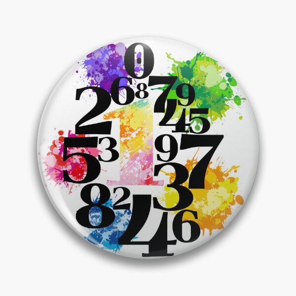Item preview, Colorful Splash Numbers Pop Art Design designed and sold by HEROHIRO.
