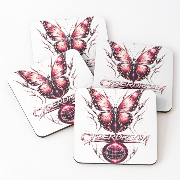 Item preview, Cyberdream Chrome Butterfly Cyberpunk Y2K Design designed and sold by Waldero.