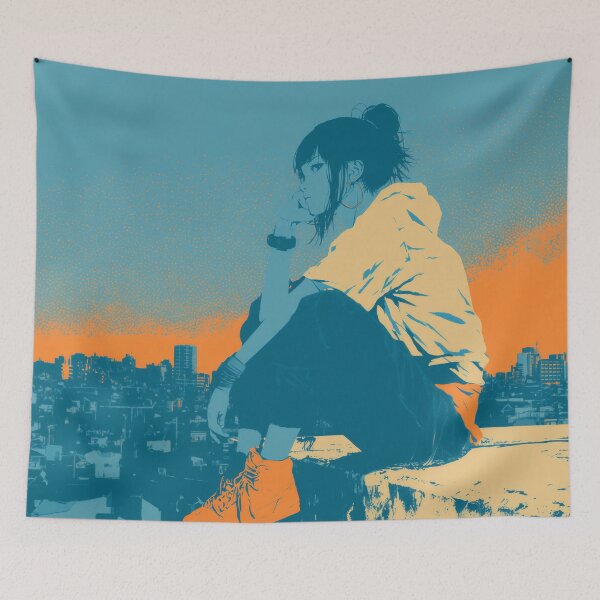 Item preview, Skyline of Quiet Defiance designed and sold by oanaunciuleanu.