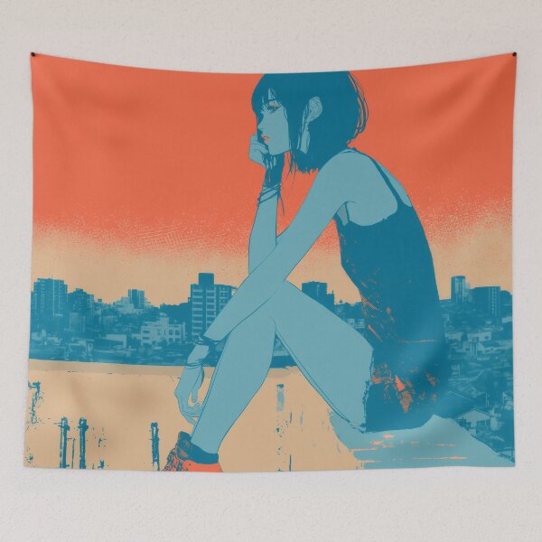 Item preview, Skyline of Quiet Defiance designed and sold by oanaunciuleanu.