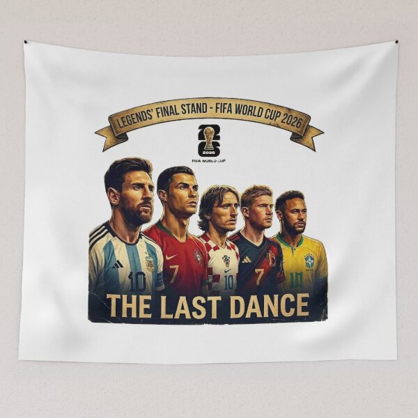 Item preview, The Last Dance – Football Legends World Cup 2026 Vintage Poster designed and sold by VladisWorld.