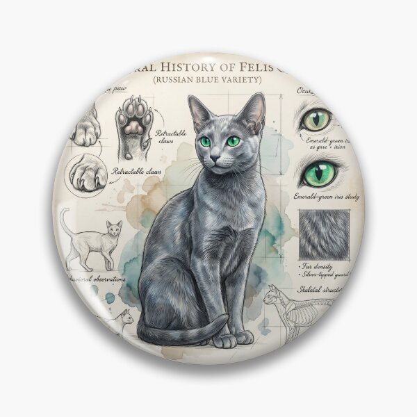 Item preview, Russian Blue Cat Anatomical Study Print designed and sold by Paolo-Bandal.