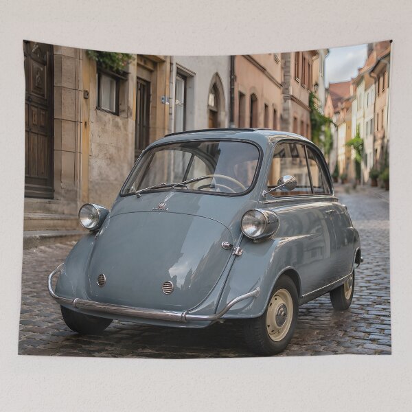 Item preview, Vintage Bubble Car European Street Classic Microcar Art designed and sold by LoveNurseries.