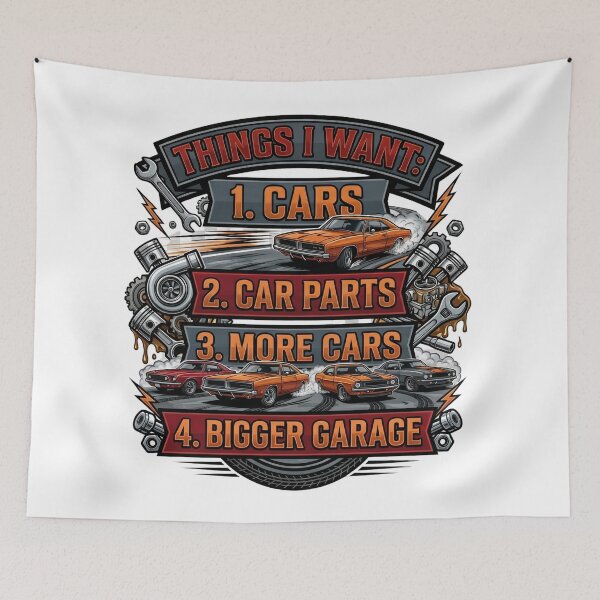 Item preview, retro garage mechanic car enthusiast designed and sold by ArtDesignTp.