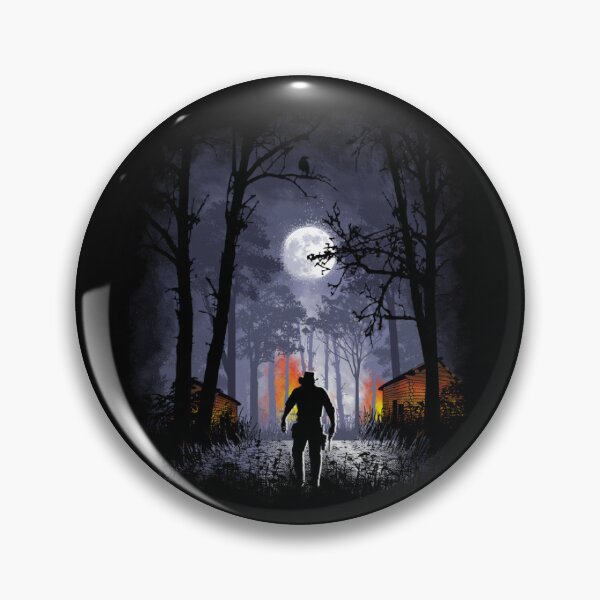 Item preview, Wild West Midnight - Cowboy Campfire Silhouette Art designed and sold by MrGlayga.