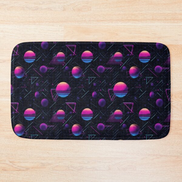 Item preview, Retro Synthwave 80s Grid Geometric Pattern Art designed and sold by NicolasGlowArt.