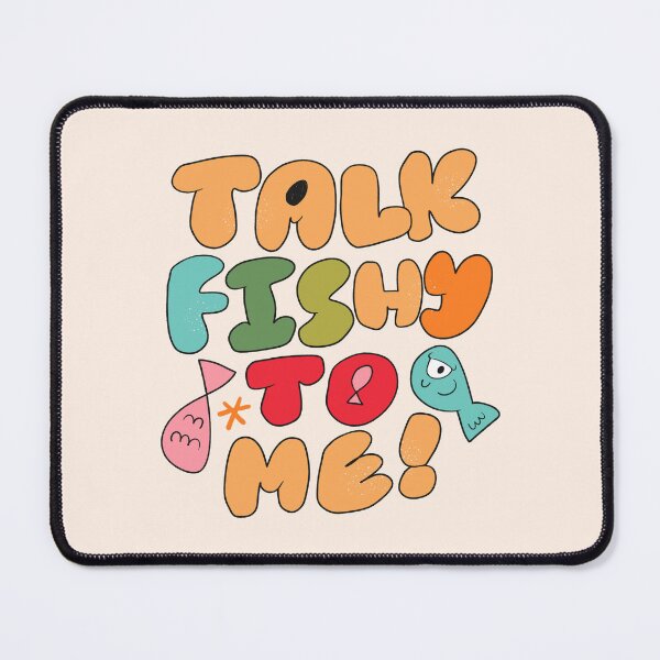 Item preview, Talk Fishy To Me (Creme) designed and sold by yellowflowerhut.