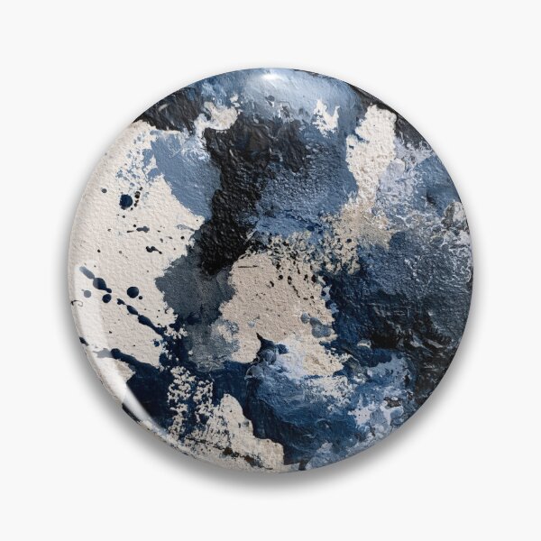 Item preview, Abstract Textured Blue Palette No. 14 - Chaotic Blue & Black Fluid Explosion designed and sold by SlowRegardArt.